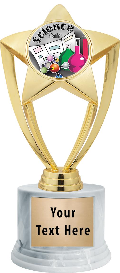 7"TRPHY ROUND MARBLE FINISH BS