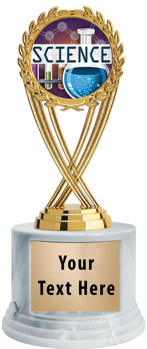 7"TRPHY ROUND MARBLE FINISH BS