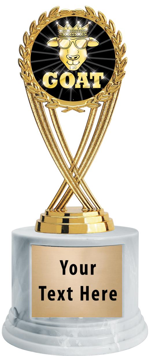 7"TRPHY ROUND MARBLE FINISH BS