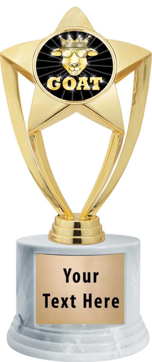 7"TRPHY ROUND MARBLE FINISH BS