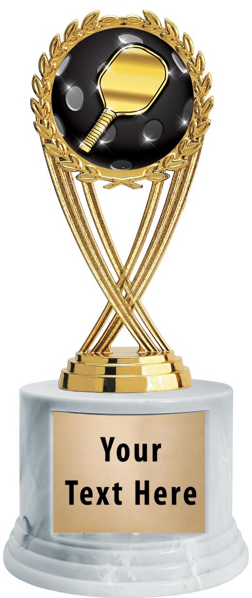 7"TRPHY ROUND MARBLE FINISH BS