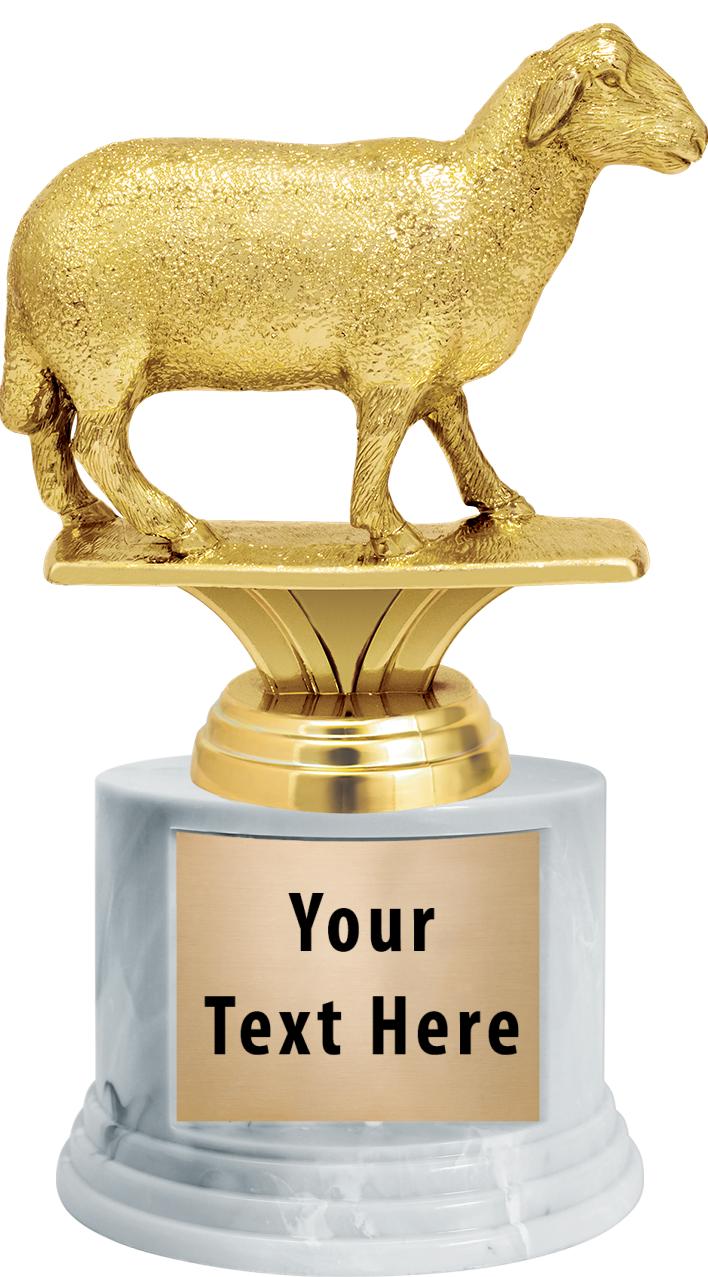 7"TRPHY ROUND MARBLE FINISH BS