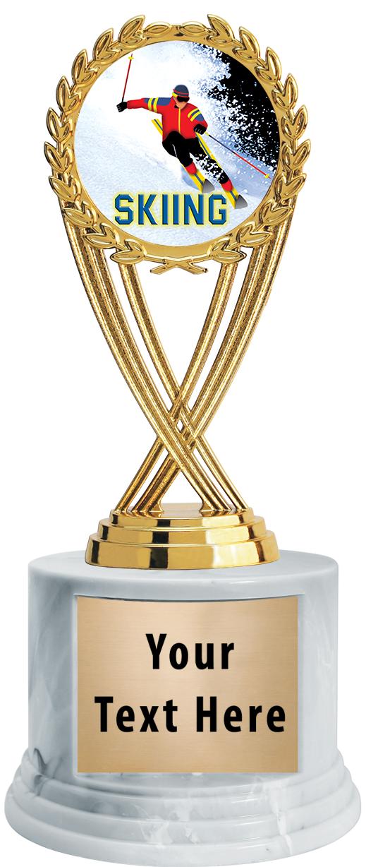 7"TRPHY ROUND MARBLE FINISH BS