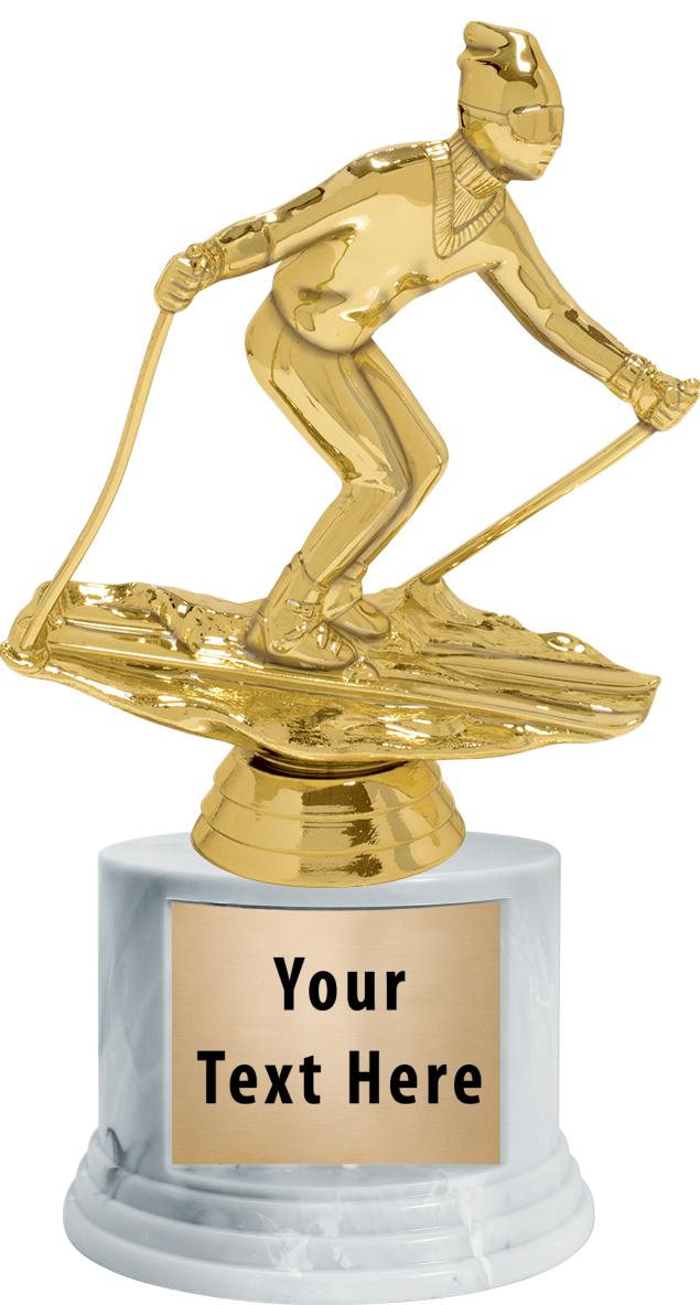 7"TRPHY ROUND MARBLE FINISH BS