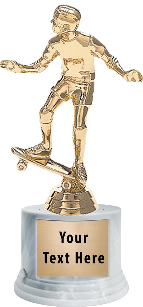 7"TRPHY ROUND MARBLE FINISH BS