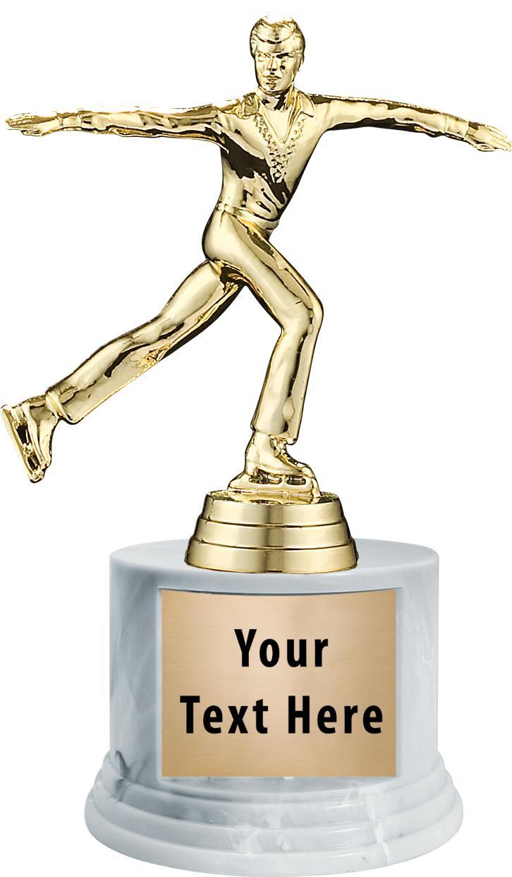 7"TRPHY ROUND MARBLE FINISH BS