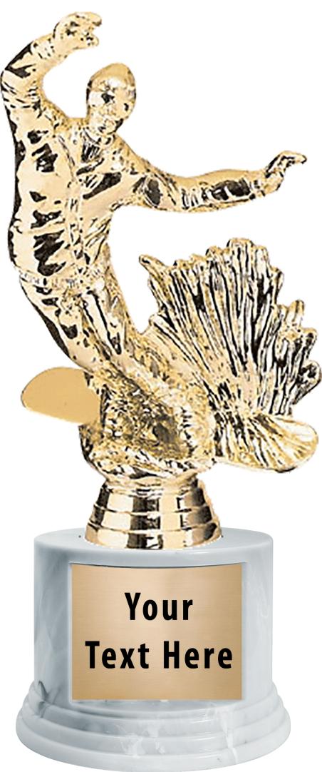 7"TRPHY ROUND MARBLE FINISH BS