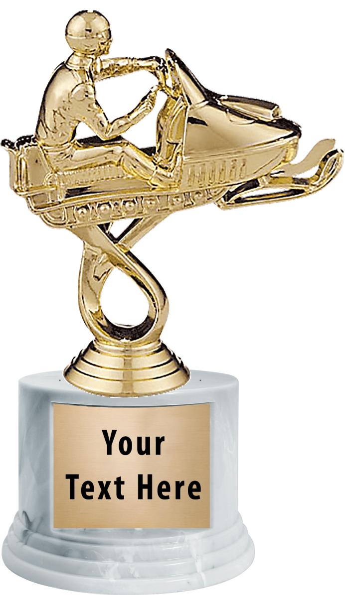 7"TRPHY ROUND MARBLE FINISH BS