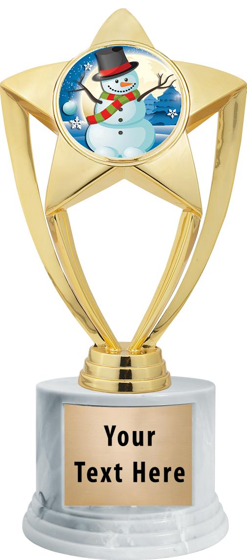 7"TRPHY ROUND MARBLE FINISH BS