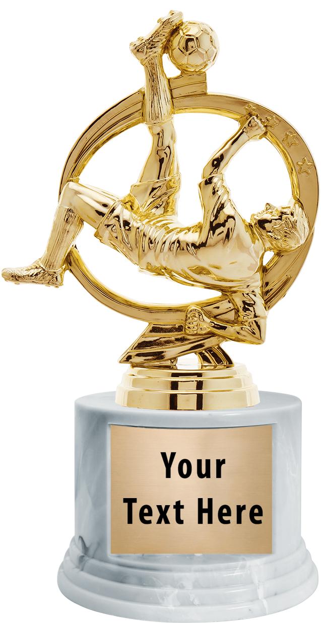 7"TRPHY ROUND MARBLE FINISH BS