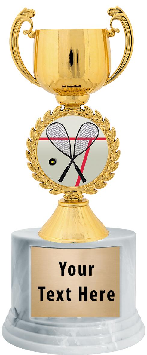 7"TRPHY ROUND MARBLE FINISH BS