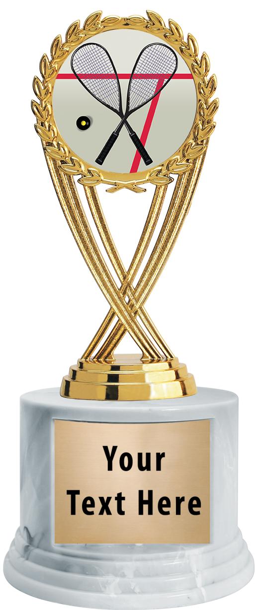 7"TRPHY ROUND MARBLE FINISH BS