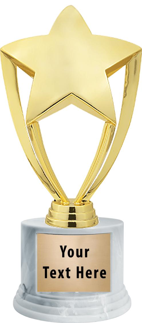 7"TRPHY ROUND MARBLE FINISH BS