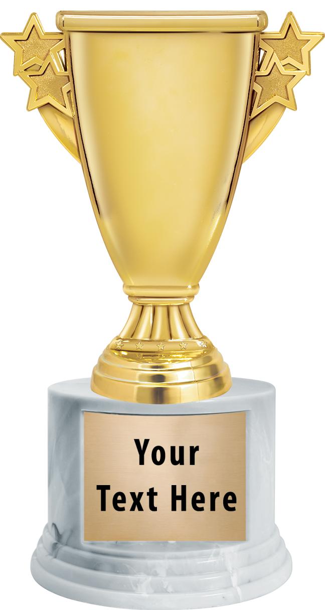 7"TRPHY ROUND MARBLE FINISH BS