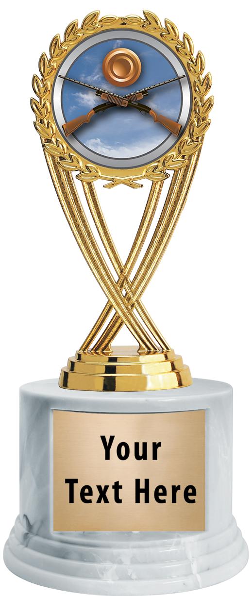 7"TRPHY ROUND MARBLE FINISH BS