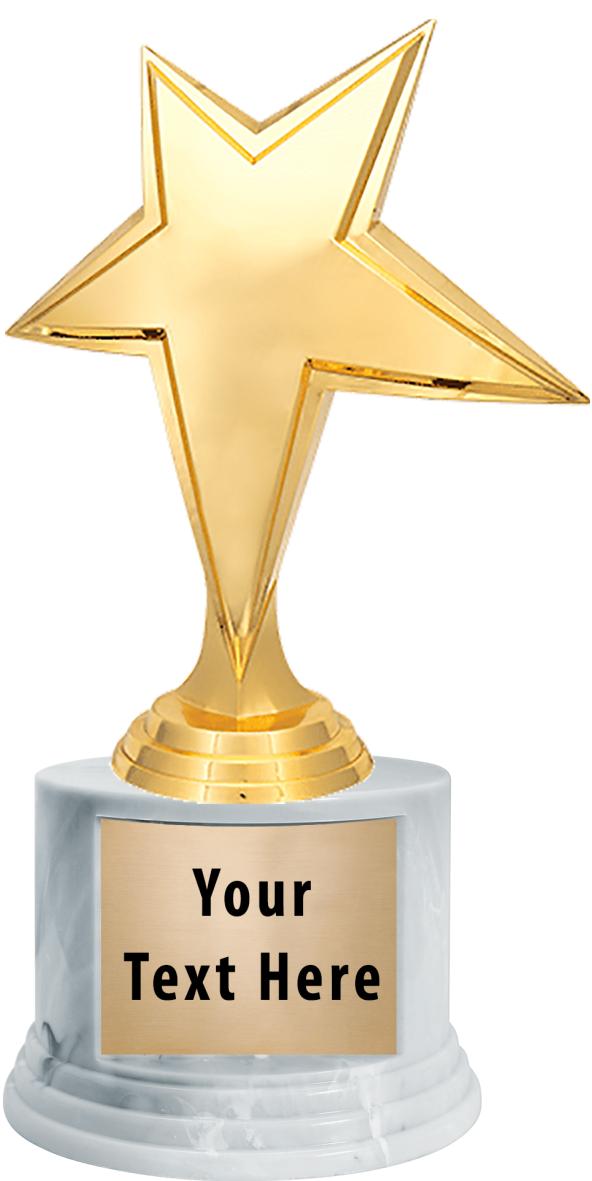 7"TRPHY ROUND MARBLE FINISH BS