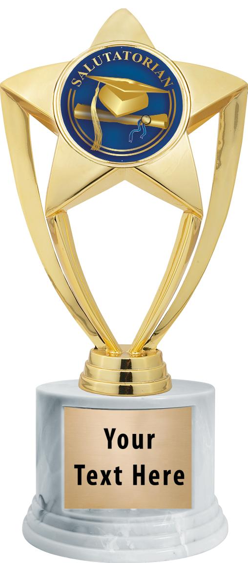 7"TRPHY ROUND MARBLE FINISH BS