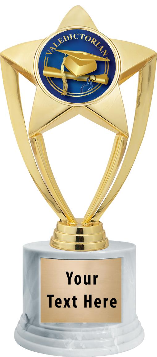 7"TRPHY ROUND MARBLE FINISH BS