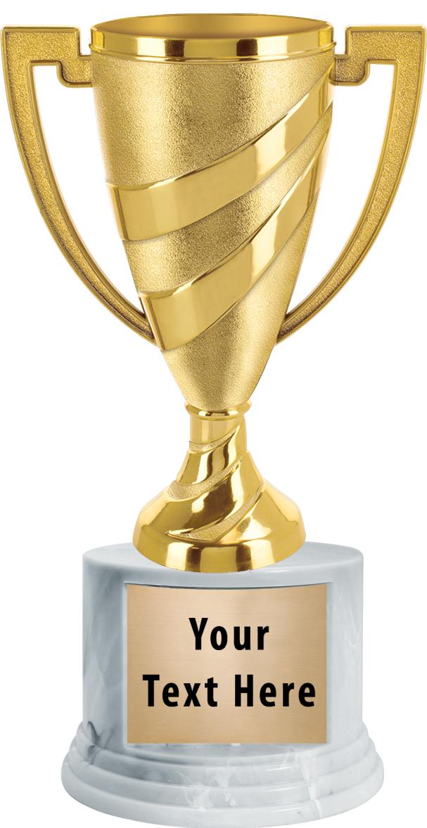 7"TRPHY ROUND MARBLE FINISH BS