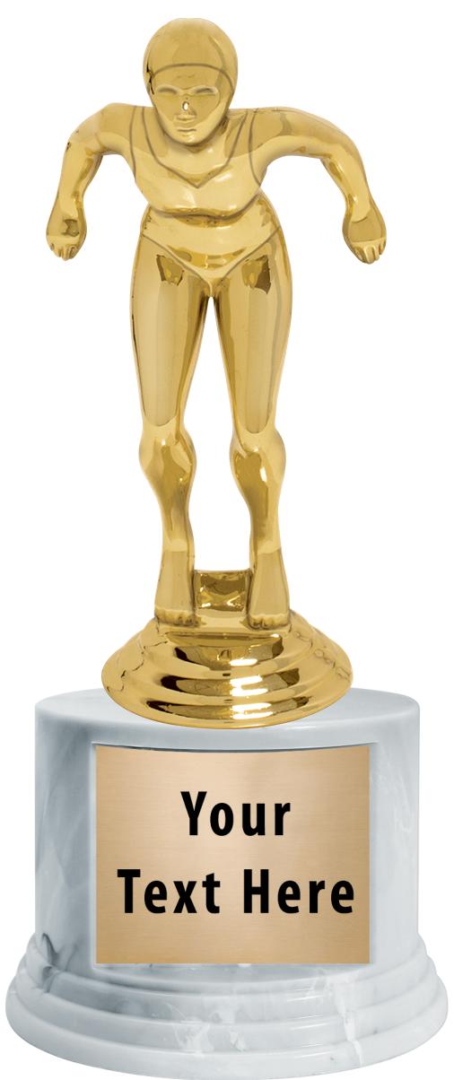 7"TRPHY ROUND MARBLE FINISH BS