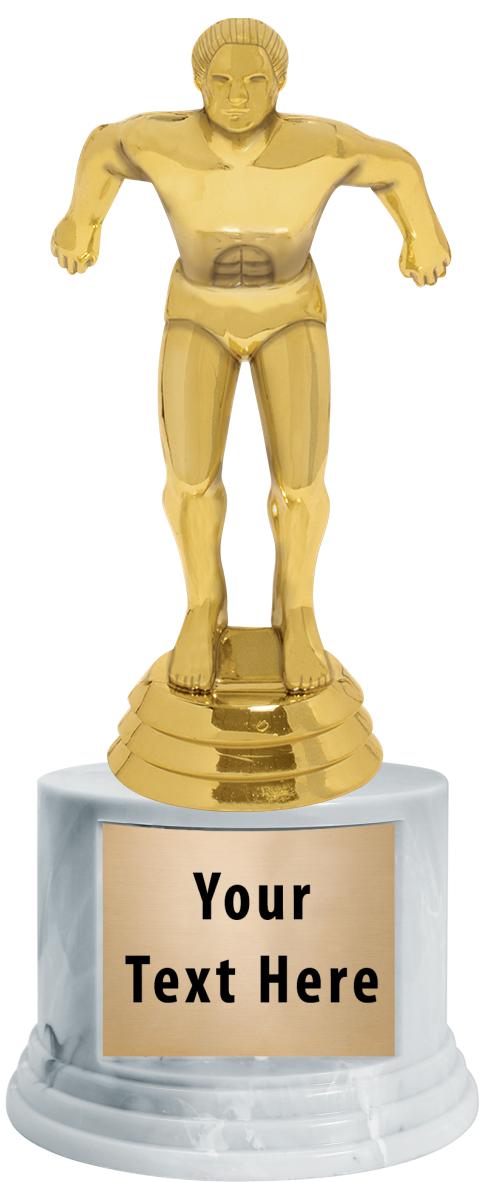 7"TRPHY ROUND MARBLE FINISH BS