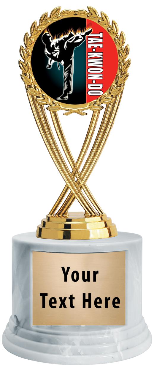 7"TRPHY ROUND MARBLE FINISH BS