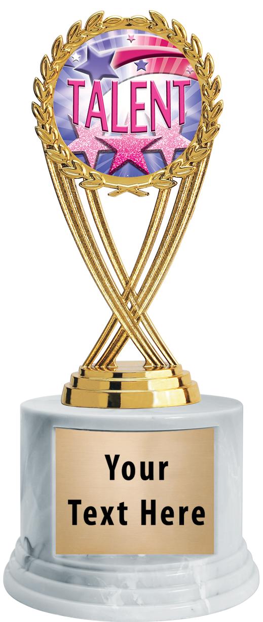 7"TRPHY ROUND MARBLE FINISH BS