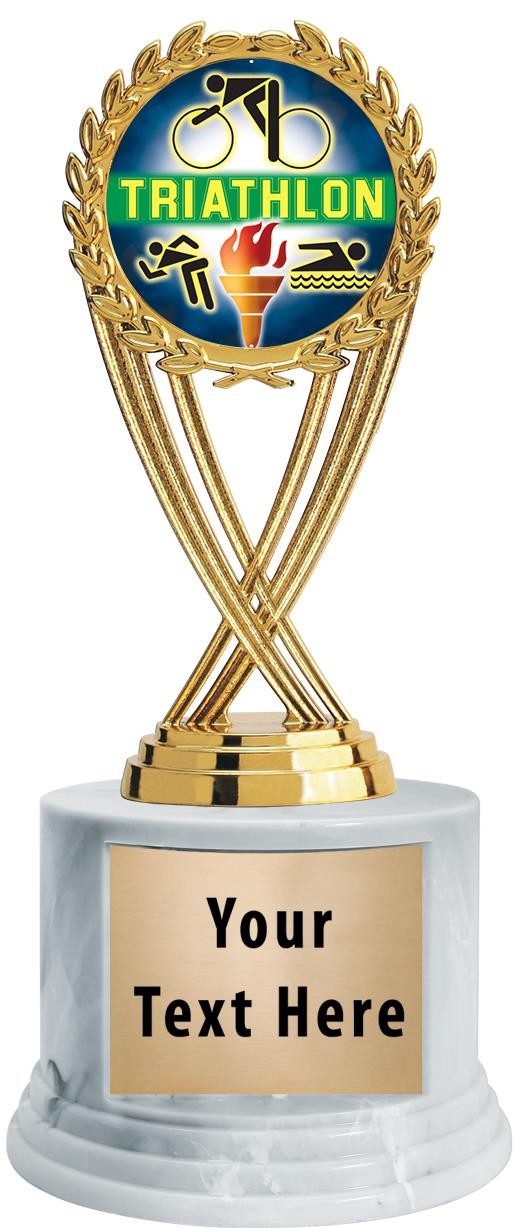 7"TRPHY ROUND MARBLE FINISH BS