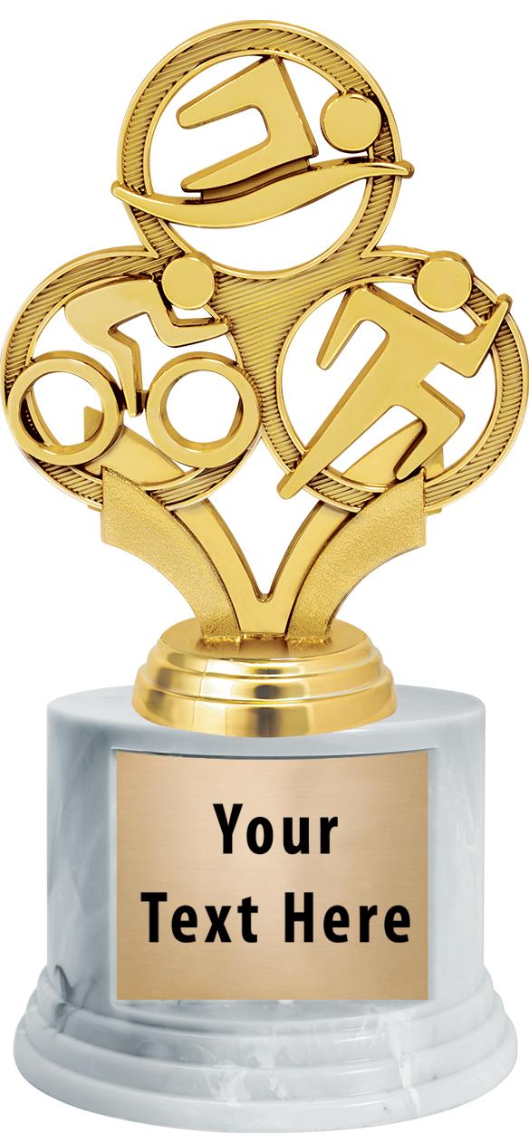 7"TRPHY ROUND MARBLE FINISH BS