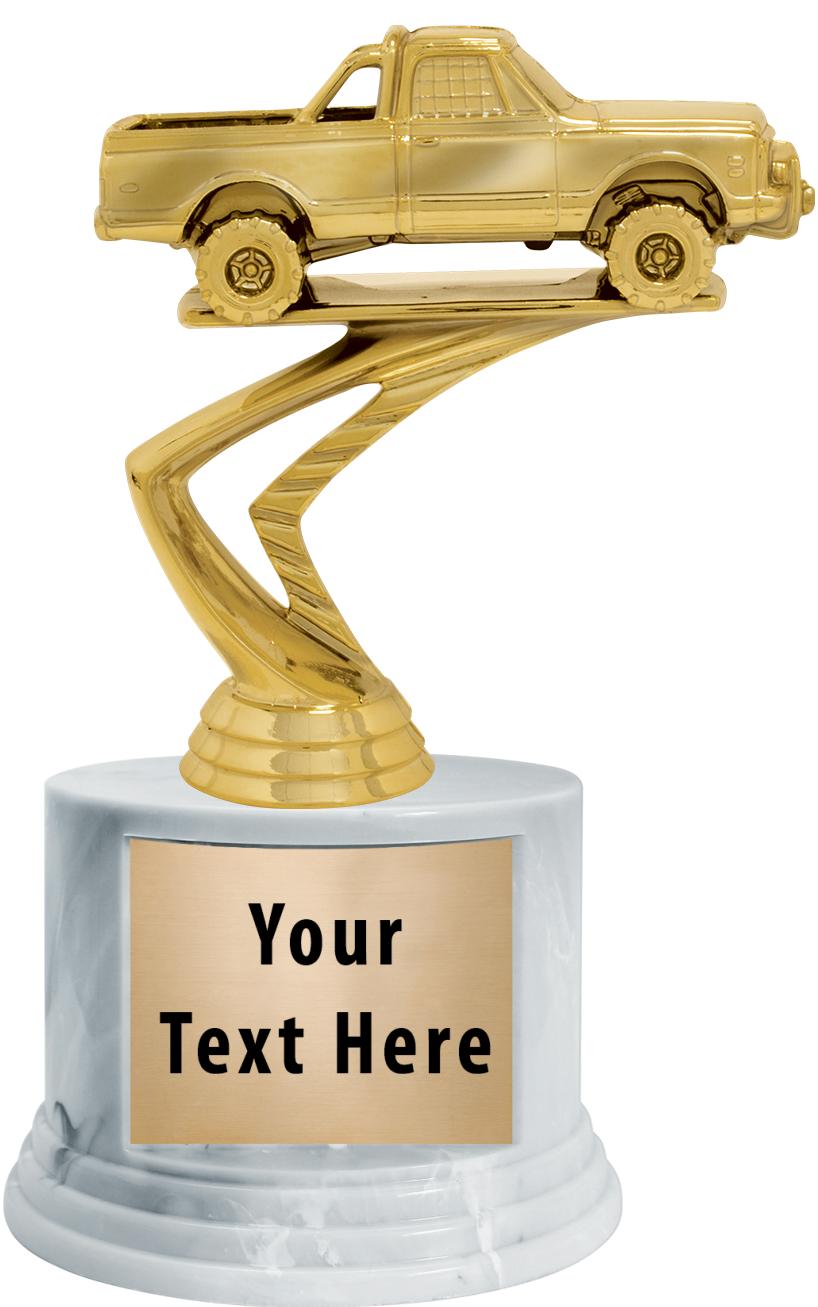 7"TRPHY ROUND MARBLE FINISH BS