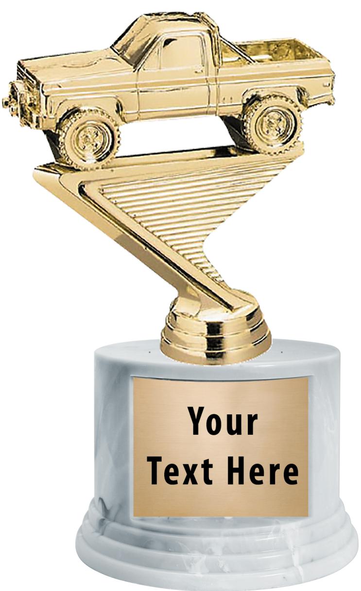 7"TRPHY ROUND MARBLE FINISH BS