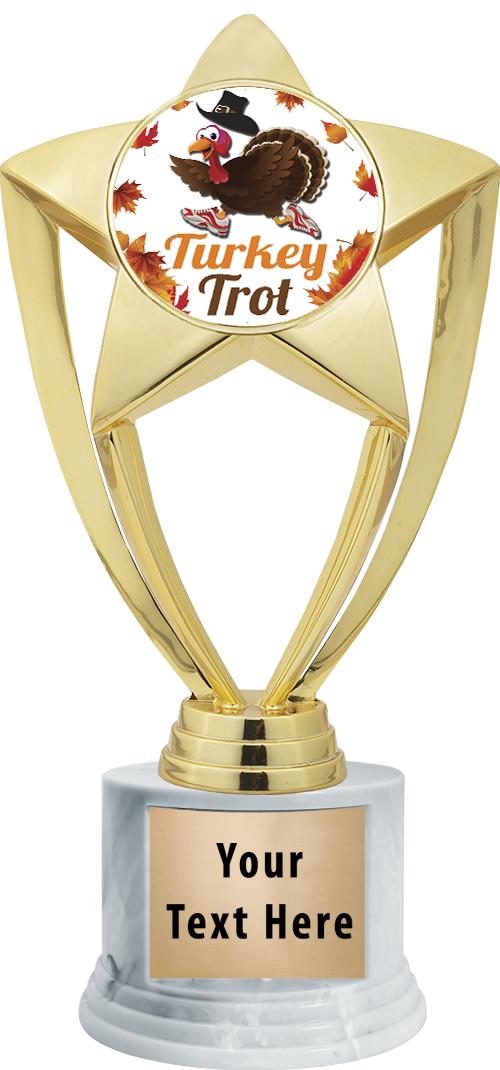 7"TRPHY ROUND MARBLE FINISH BS