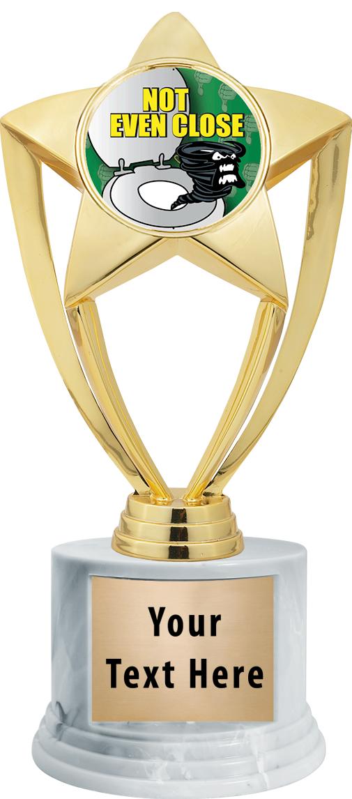 7"TRPHY ROUND MARBLE FINISH BS