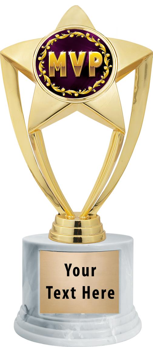 7"TRPHY ROUND MARBLE FINISH BS