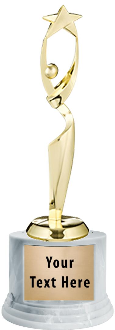 7"TRPHY ROUND MARBLE FINISH BS