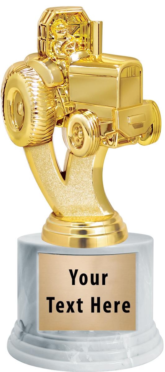 7"TRPHY ROUND MARBLE FINISH BS