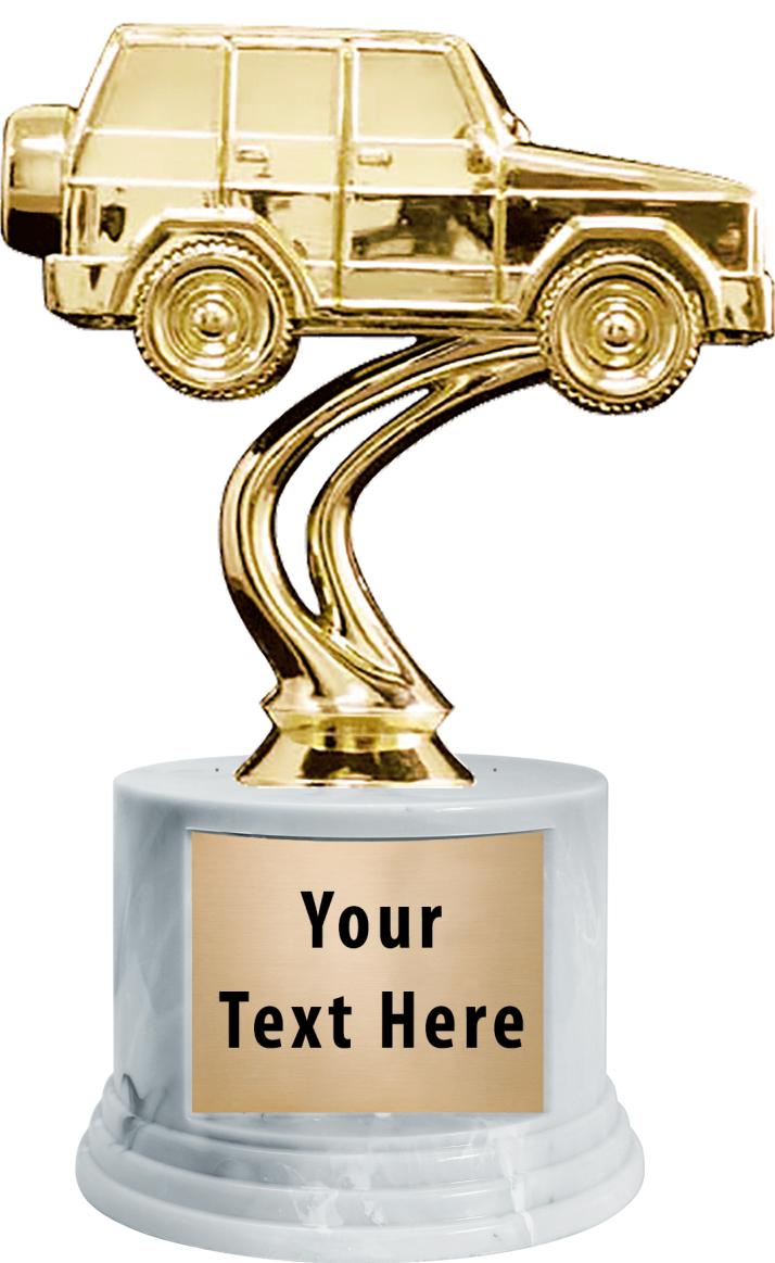 7"TRPHY ROUND MARBLE FINISH BS