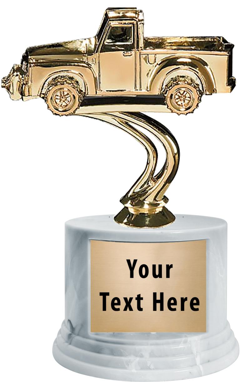 7"TRPHY ROUND MARBLE FINISH BS