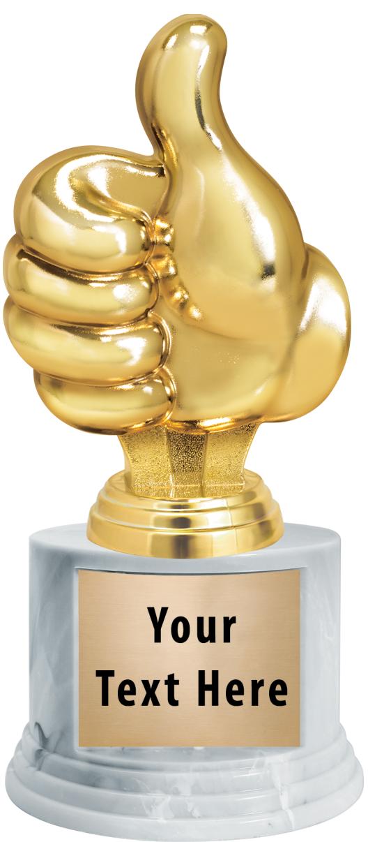 7"TRPHY ROUND MARBLE FINISH BS