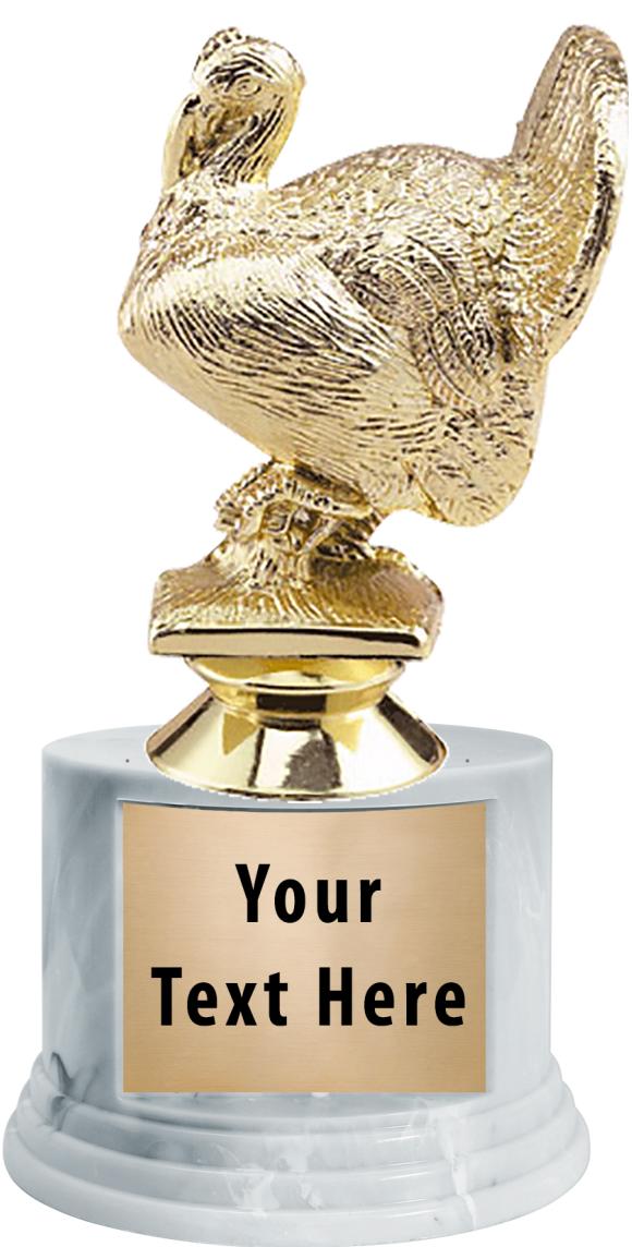 7"TRPHY ROUND MARBLE FINISH BS