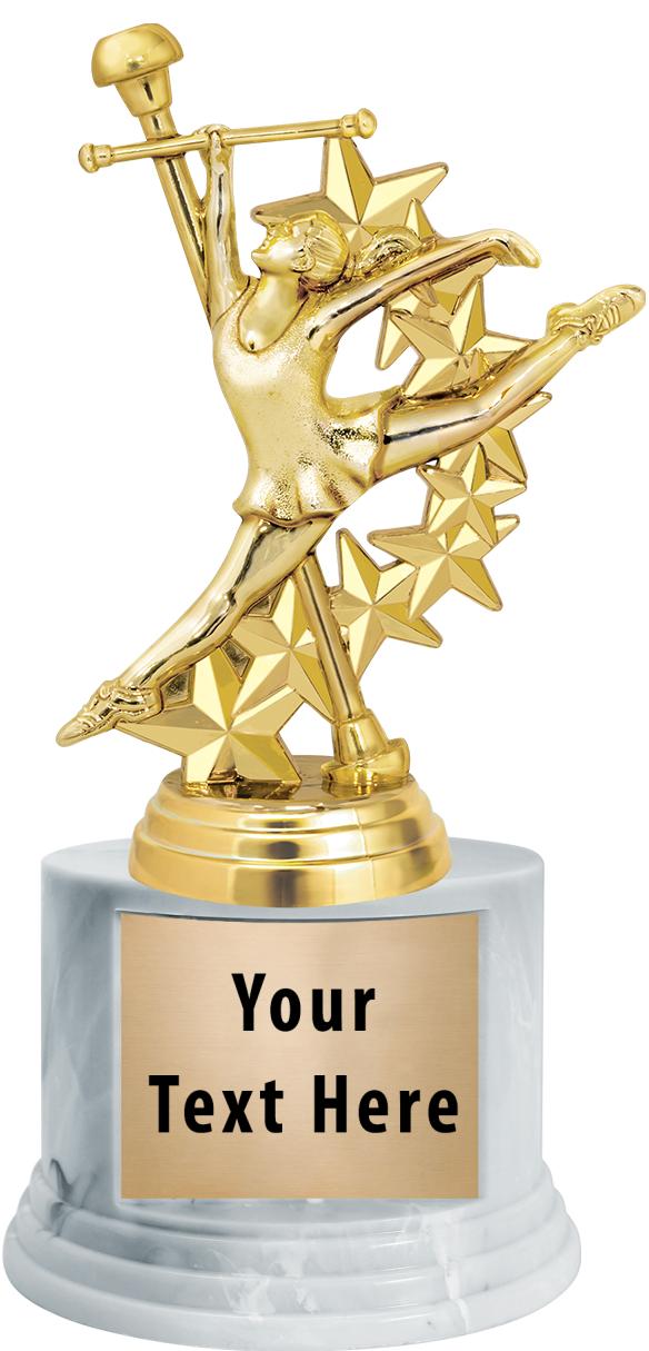 7"TRPHY ROUND MARBLE FINISH BS