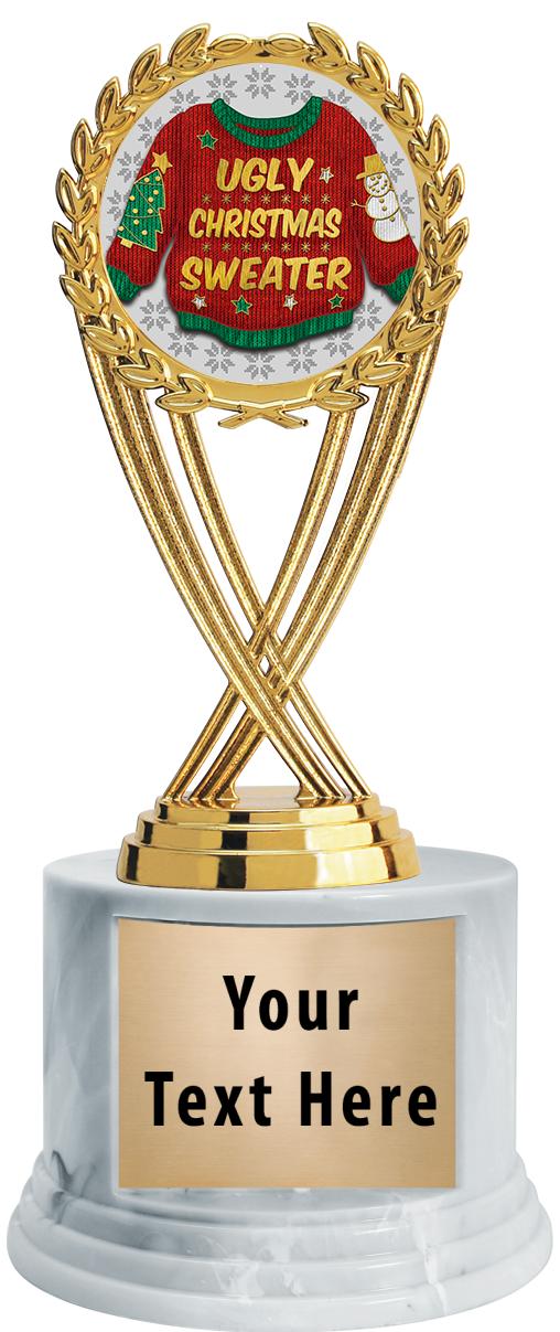 7"TRPHY ROUND MARBLE FINISH BS