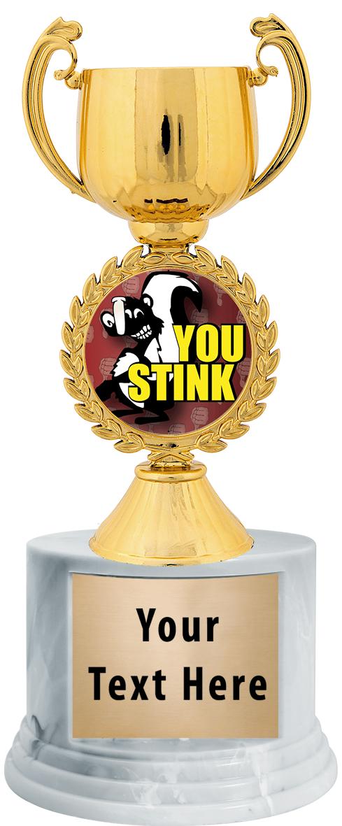 7"TRPHY ROUND MARBLE FINISH BS