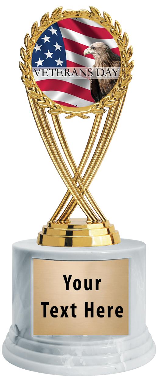 7"TRPHY ROUND MARBLE FINISH BS