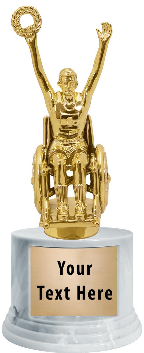 7"TRPHY ROUND MARBLE FINISH BS