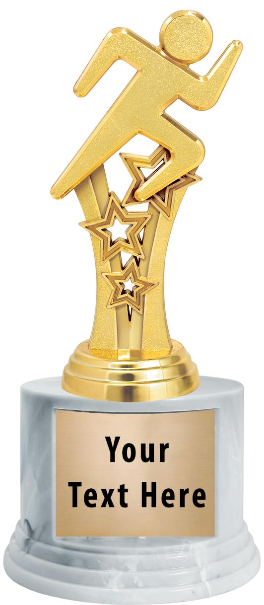 7"TRPHY ROUND MARBLE FINISH BS