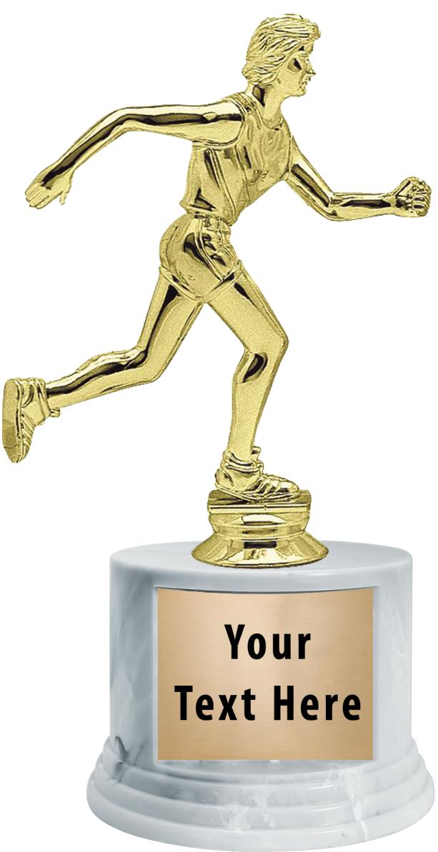 7"TRPHY ROUND MARBLE FINISH BS