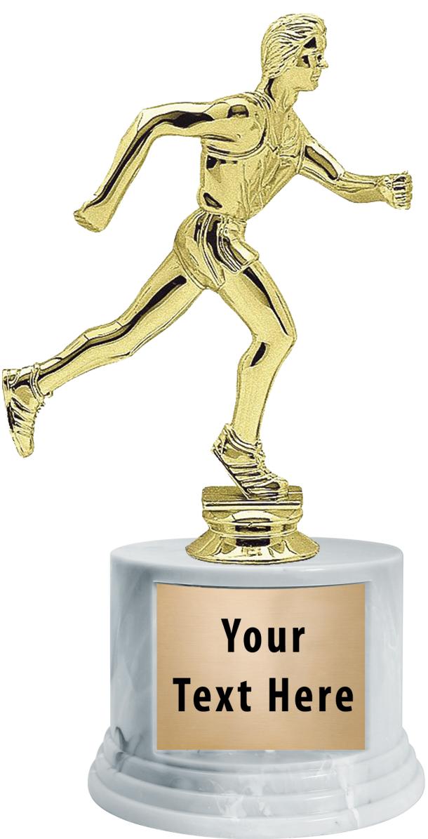 7"TRPHY ROUND MARBLE FINISH BS