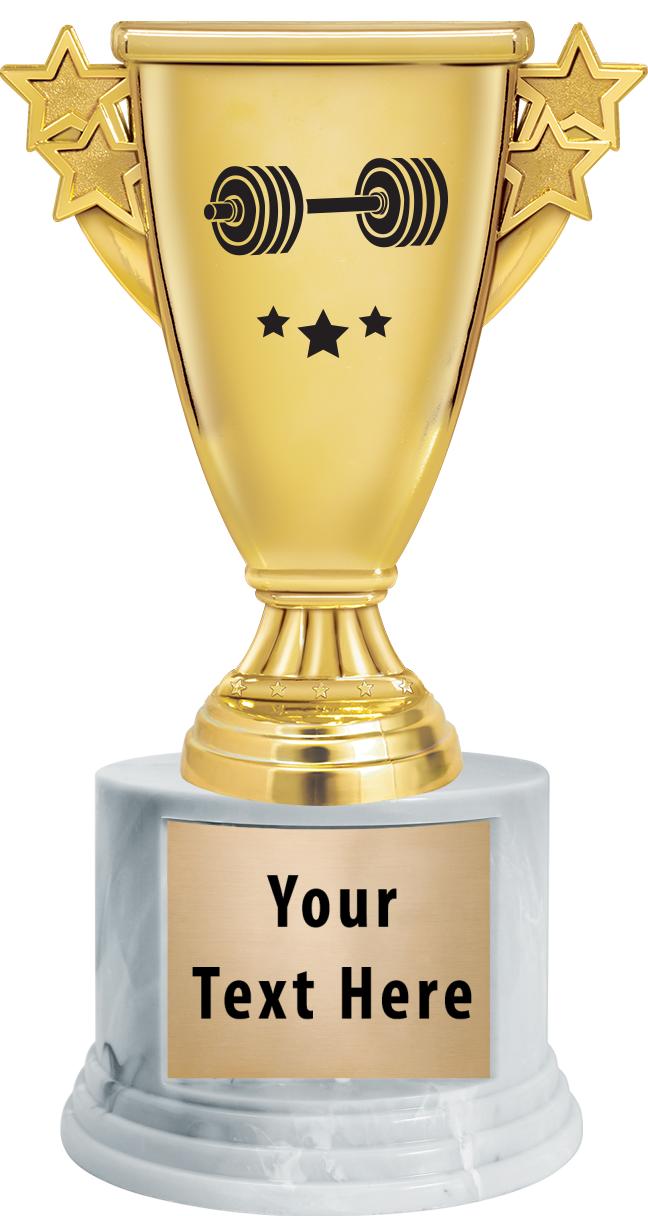 7"TRPHY ROUND MARBLE FINISH BS