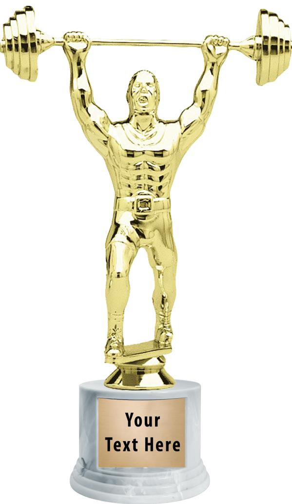 7"TRPHY ROUND MARBLE FINISH BS